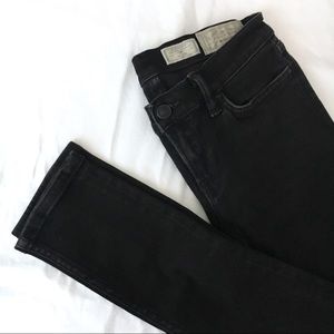 All Saints Skinny Jeans Ashby Low Rise Black 26